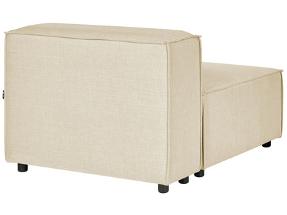  1-Seat Section APRICA Faux Linen Beige