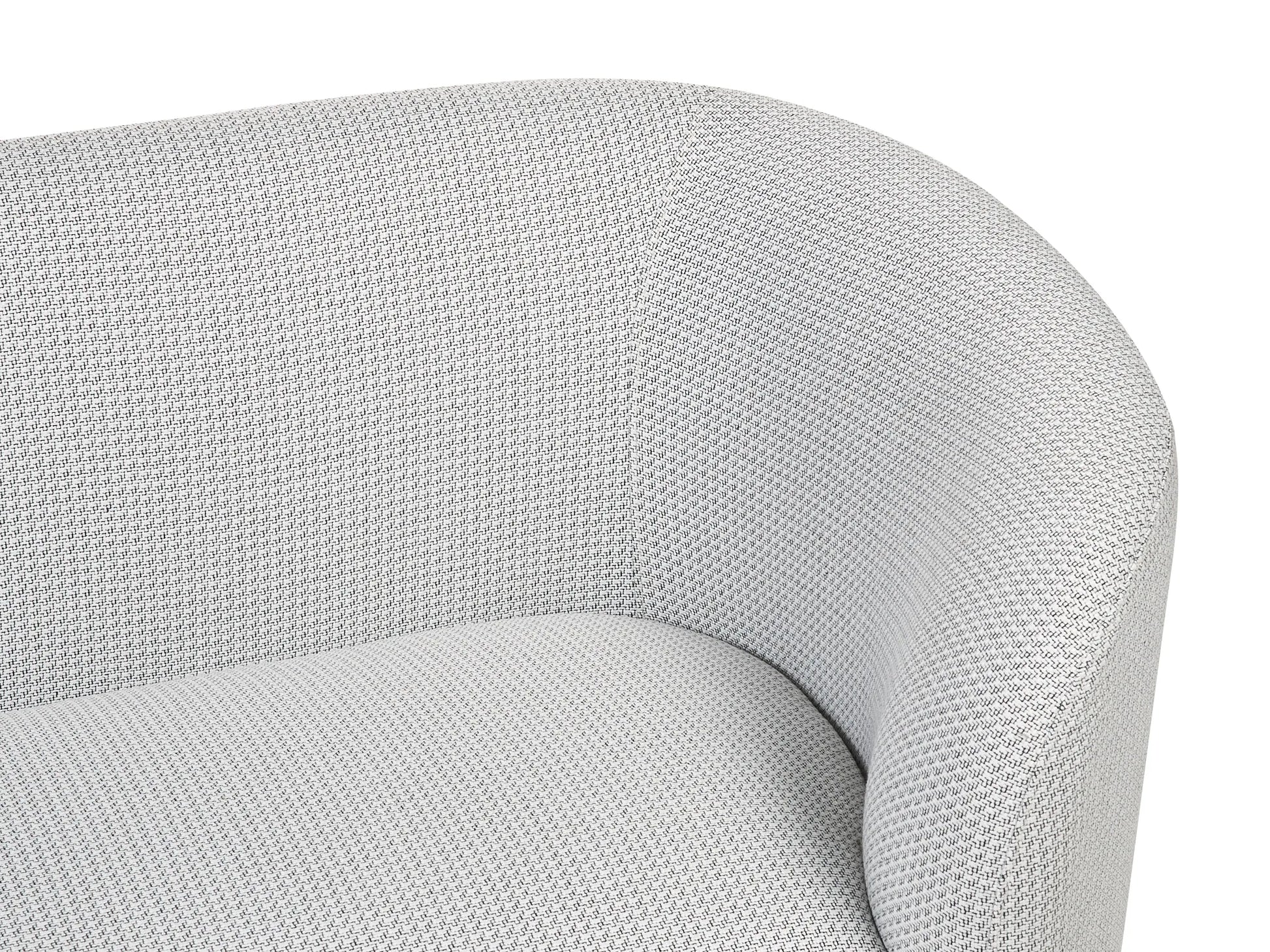  Living Room Set 3 Seater LOEN Fabric Black/ White