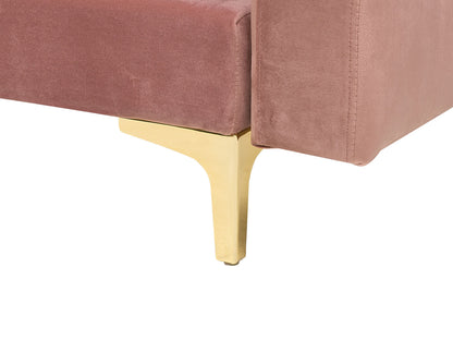  Sofa Bed 3 Seater ABERDEEN Velvet Pink