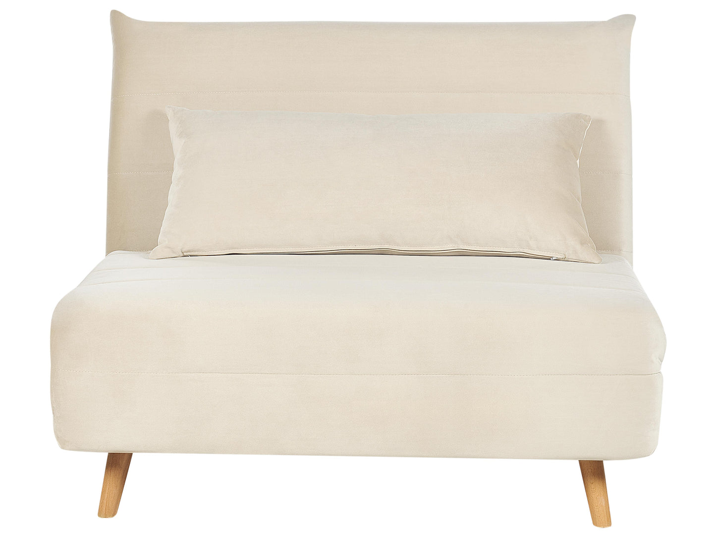  Single Sofa Bed SETTEN Velvet Light Beige