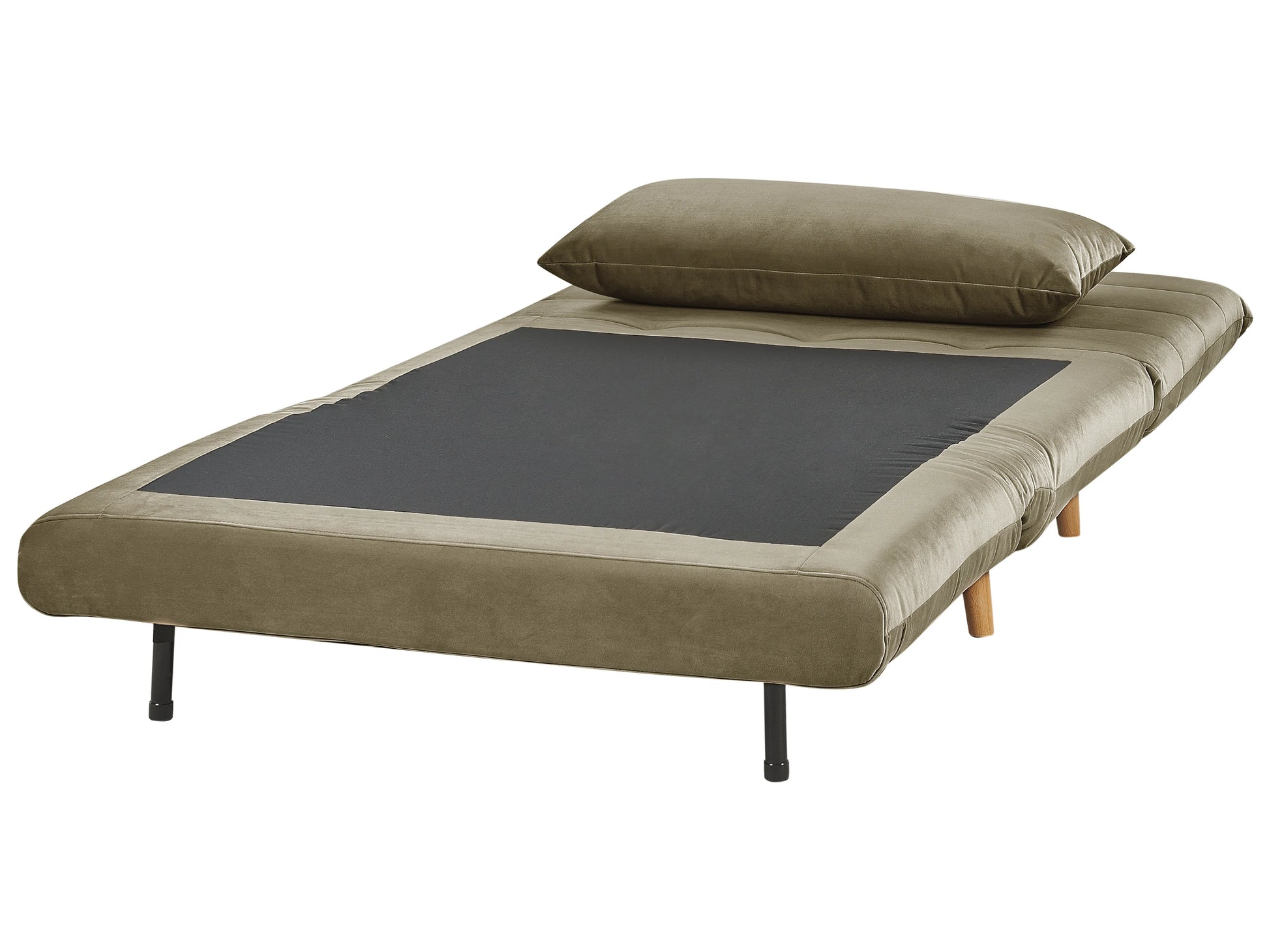  Single Sofa Bed SETTEN Velvet Olive Green