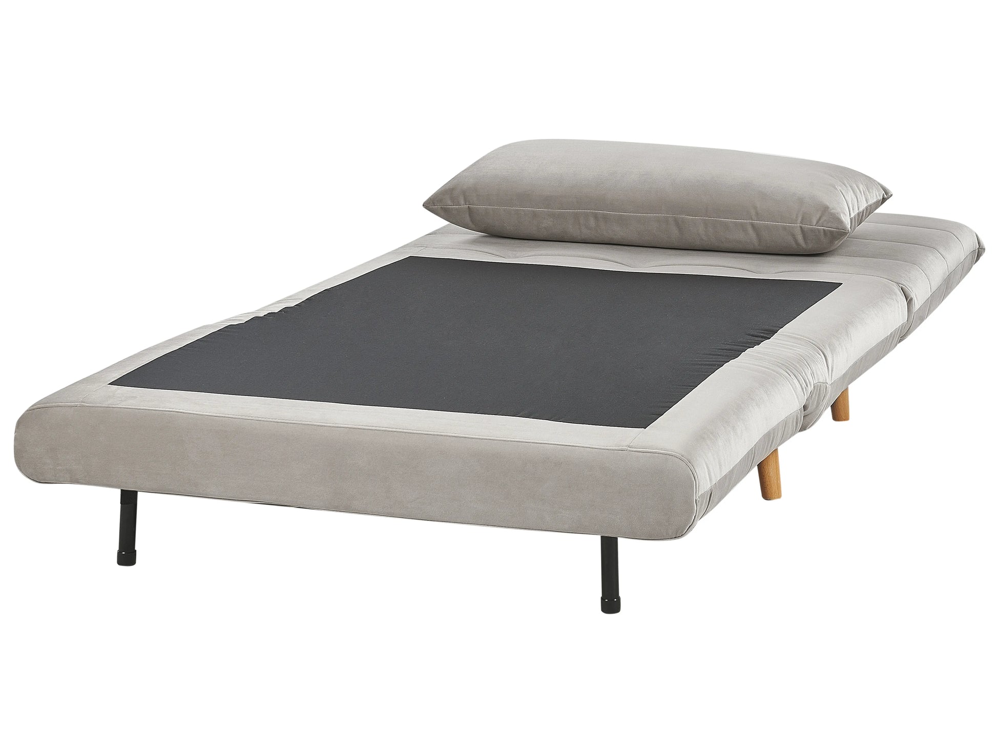  Single Sofa Bed SETTEN Velvet Light Grey