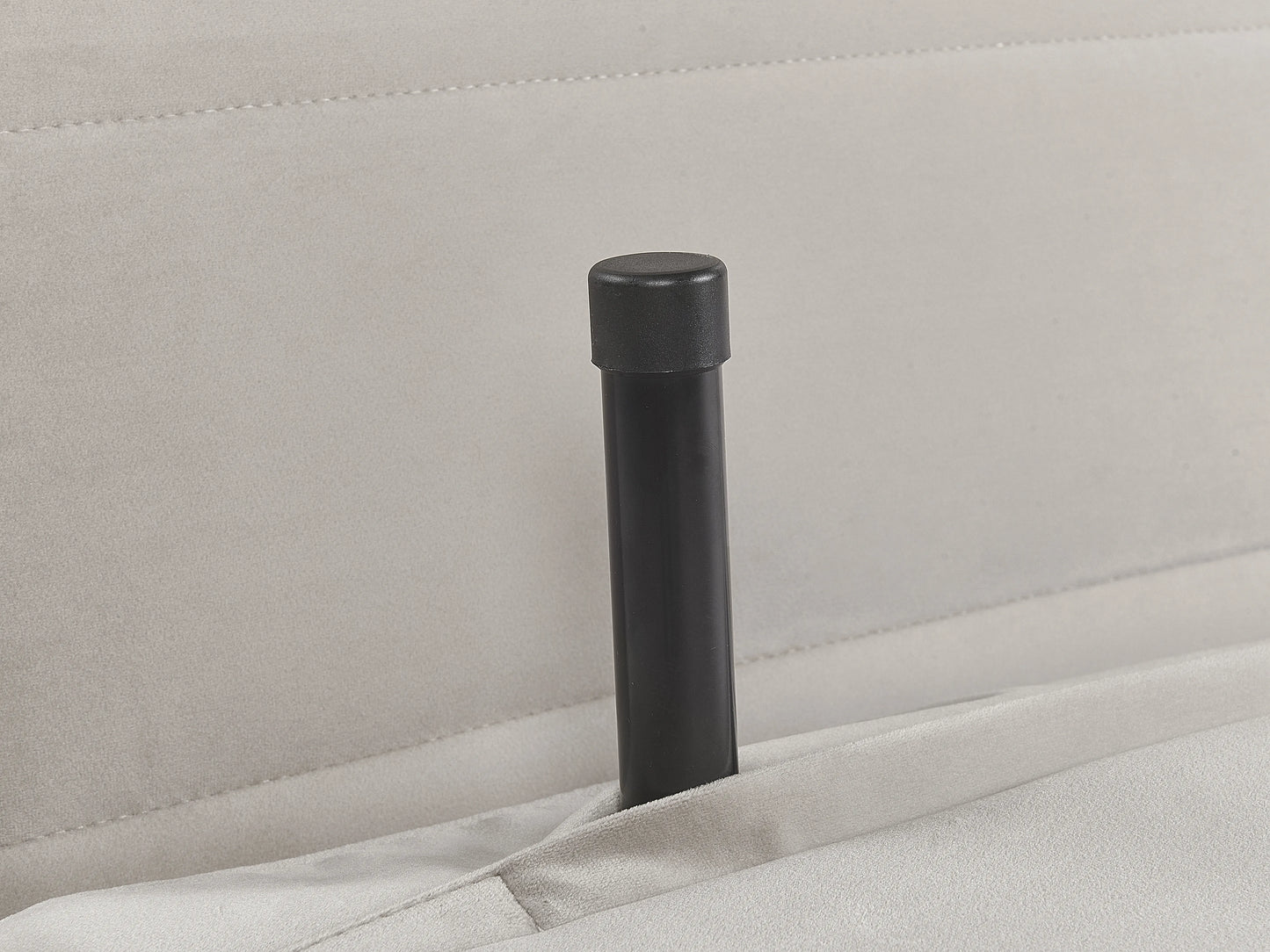  Single Sofa Bed SETTEN Velvet Light Grey
