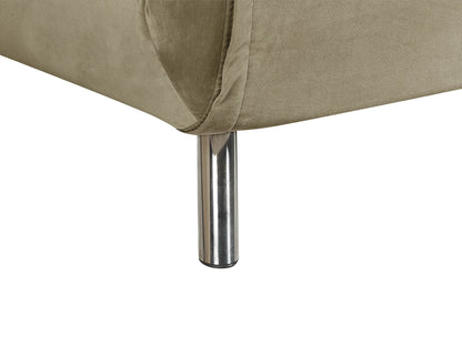  Single Sofa Bed FARRIS Velvet Olive Green