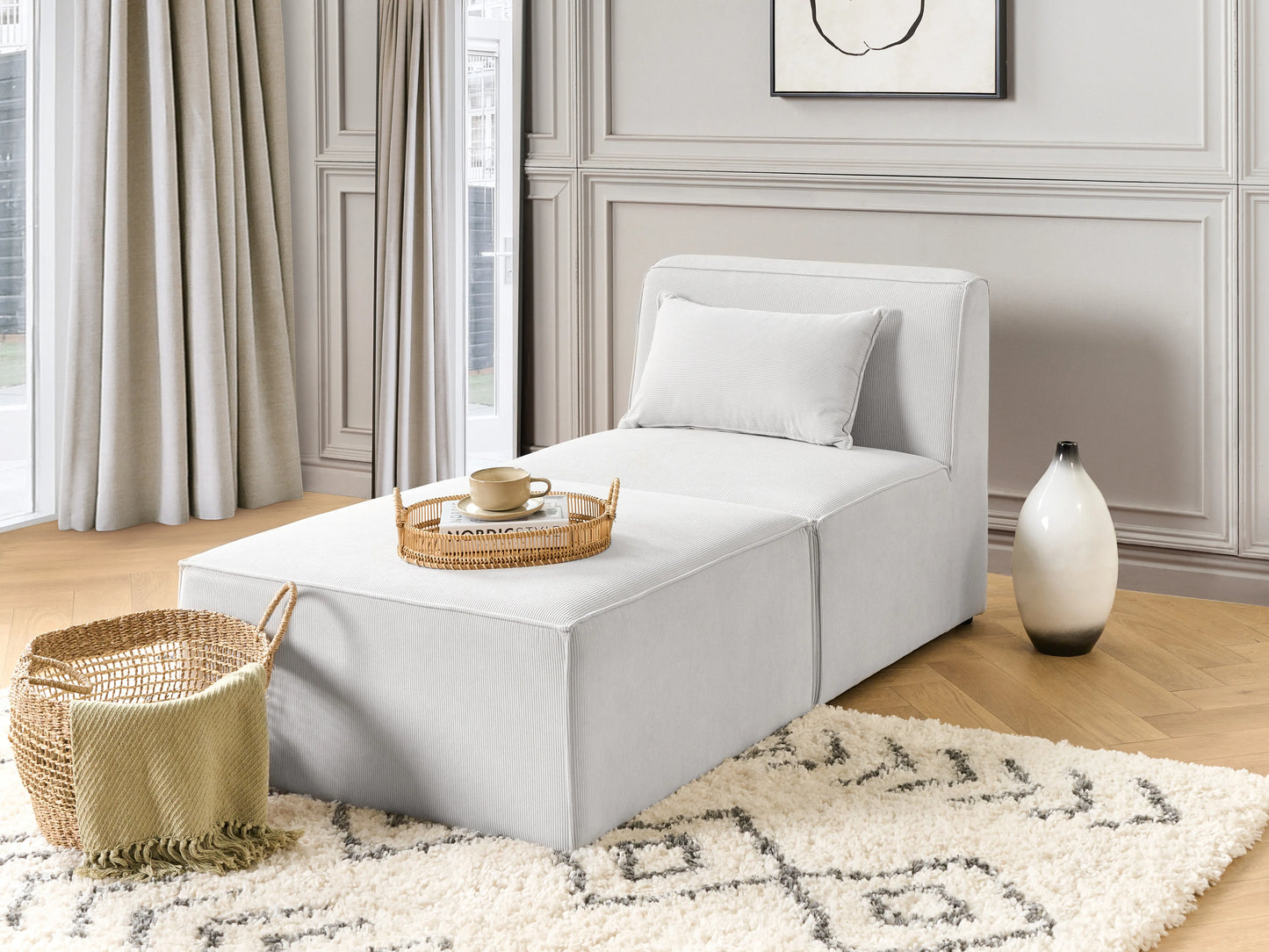  Chaise Longue LEMVIG Corduroy Off-White