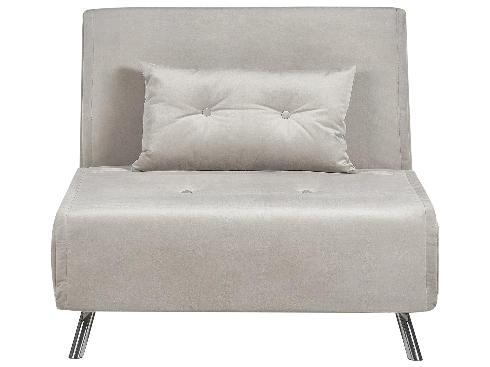  Single Sofa Bed FARRIS Velvet Light Grey