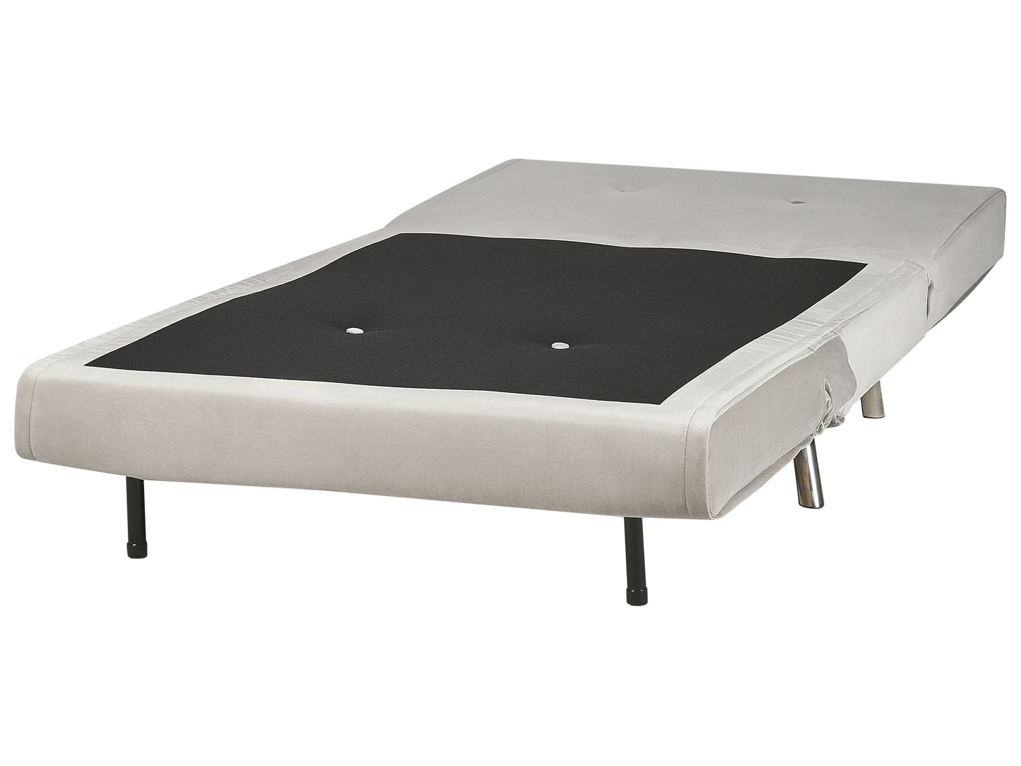  Single Sofa Bed FARRIS Velvet Light Grey