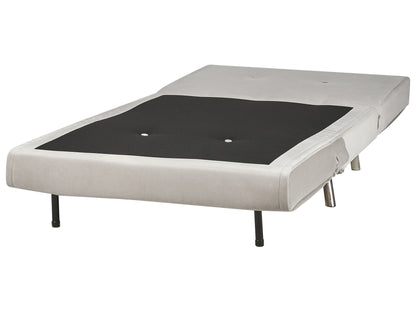  Single Sofa Bed FARRIS Velvet Light Grey