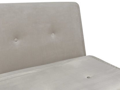  Single Sofa Bed FARRIS Velvet Light Grey