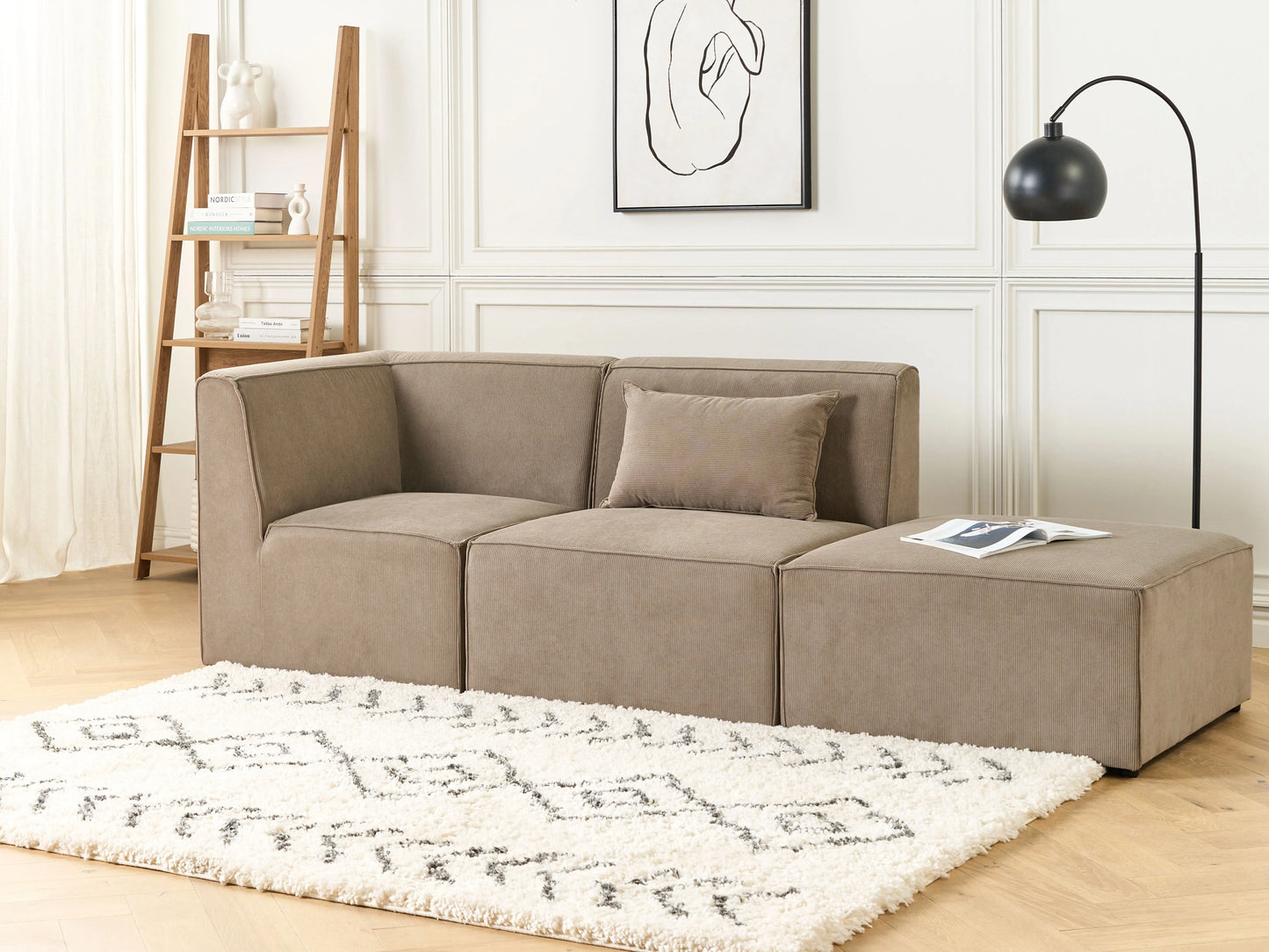  Corner Seat LEMVIG Corduroy Taupe