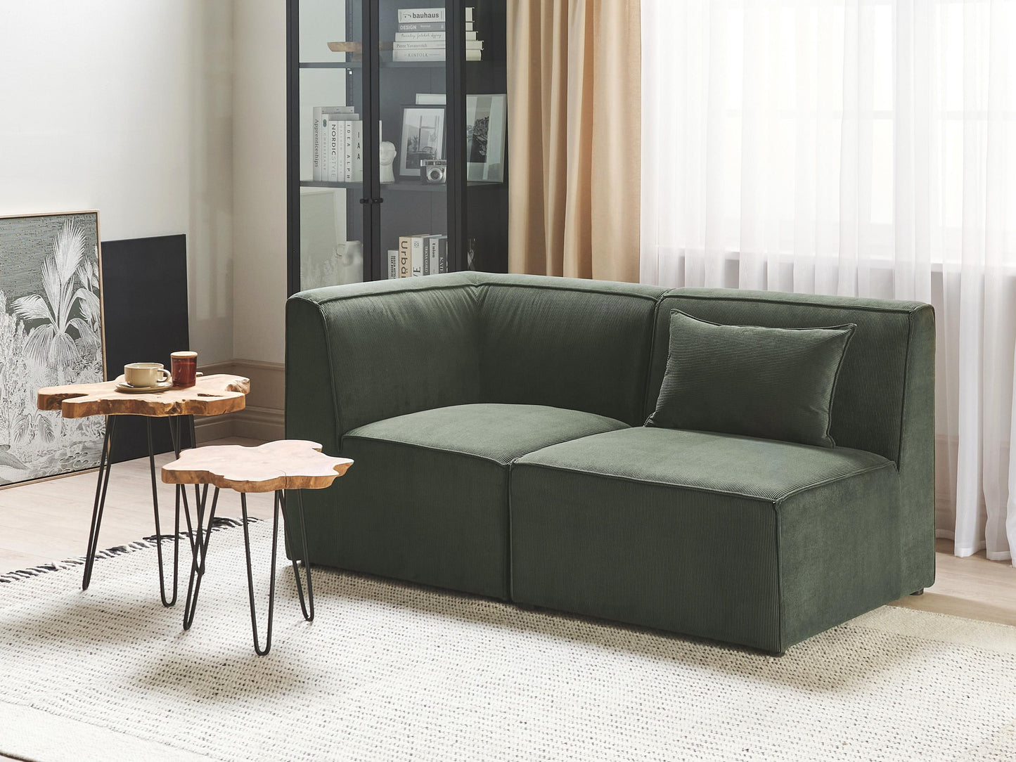  1-Seat Section LEMVIG Corduroy Dark Green