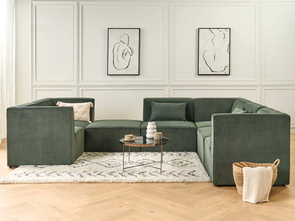  1-Seat Section LEMVIG Corduroy Dark Green