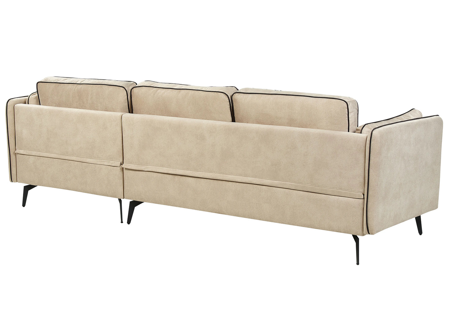  Corner Sofa 3 Seater ALTAN Velvet Beige Left Hand