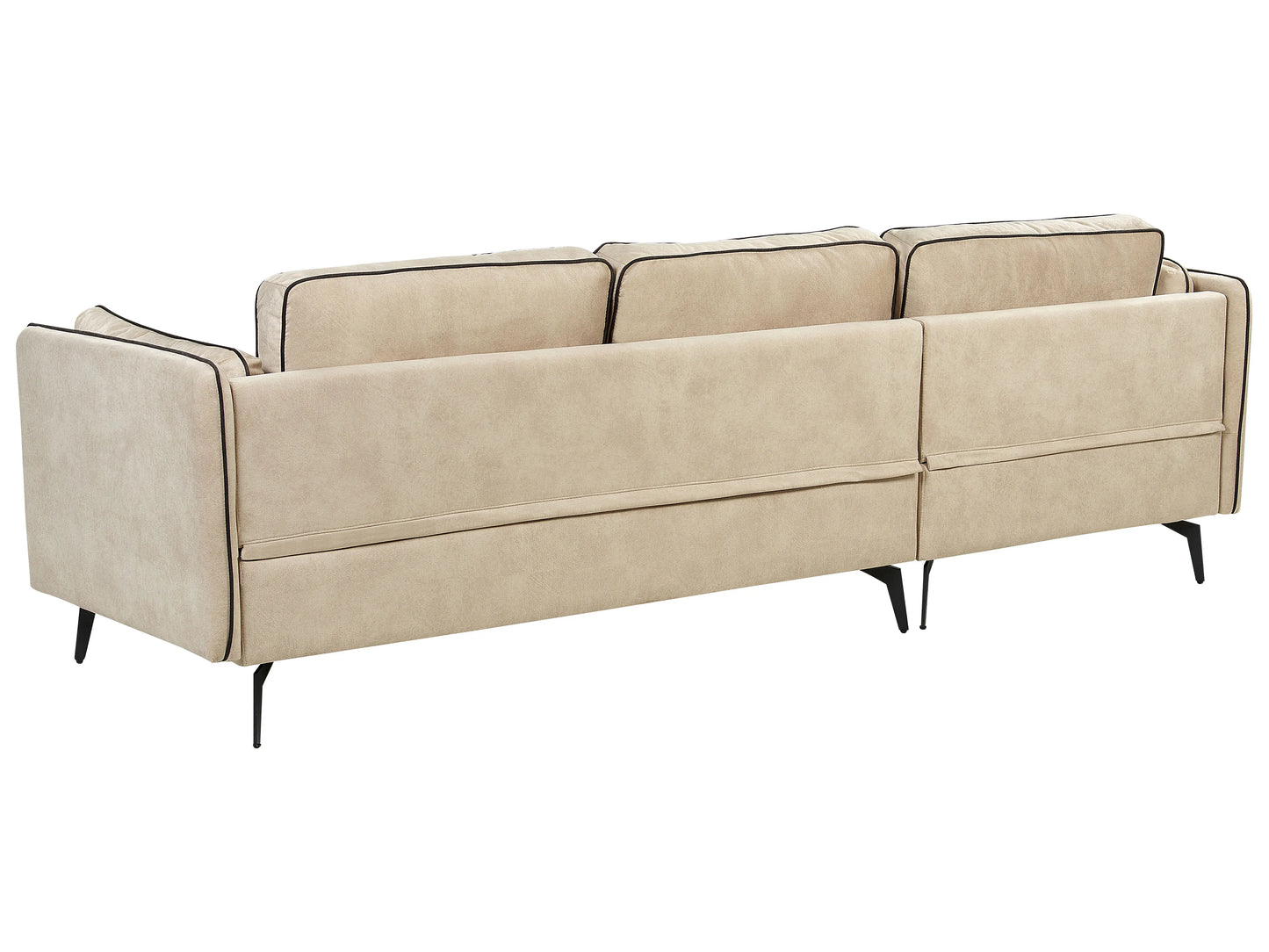  Corner Sofa 3 Seater ALTAN Velvet Beige Right Hand