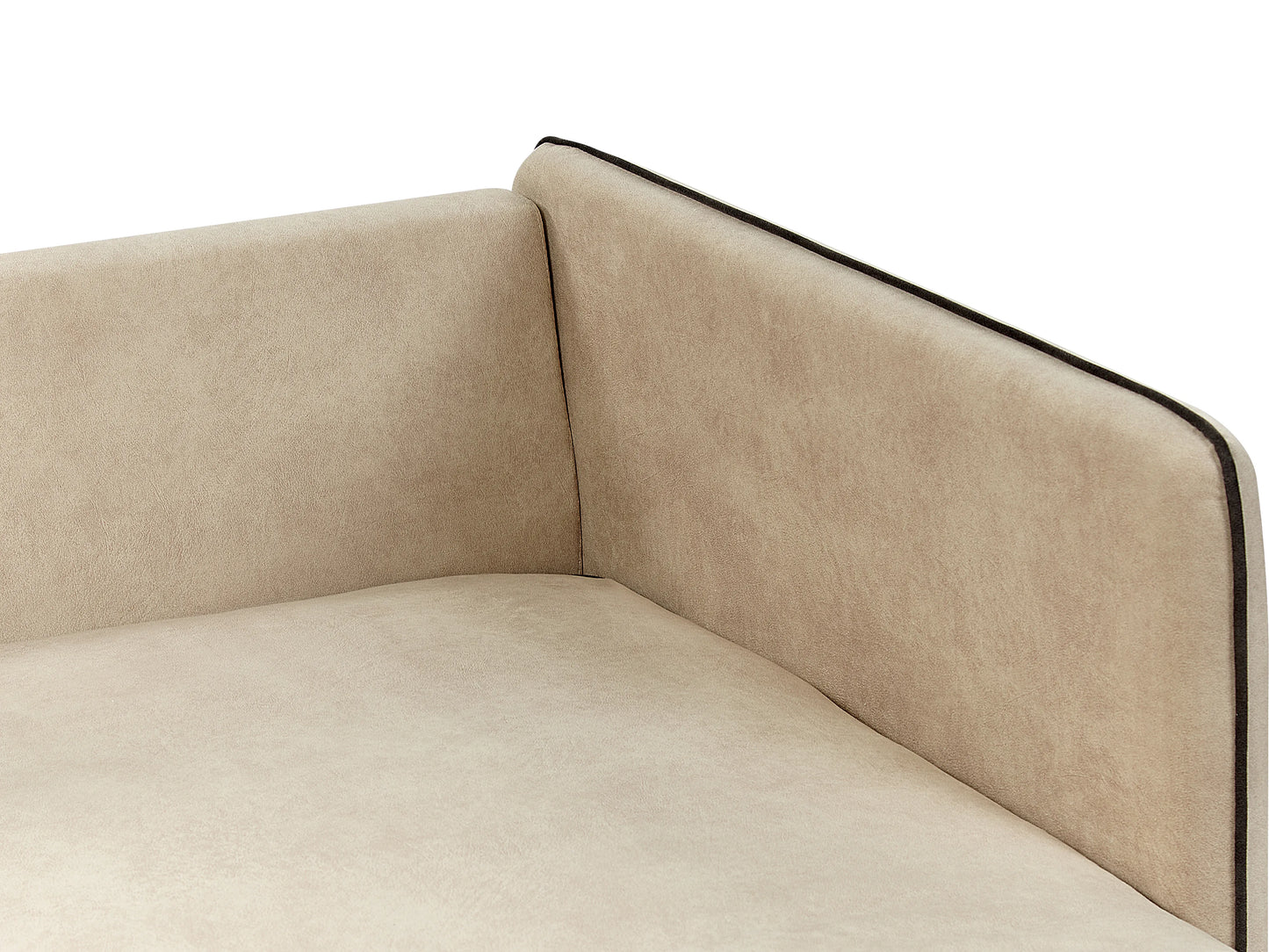  Corner Sofa 3 Seater ALTAN Velvet Beige Right Hand