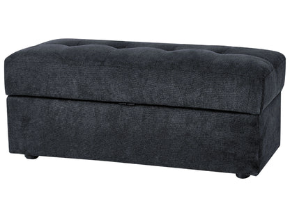  Sofa Bed 3 Seater FALSTER Fabric Black With Storage