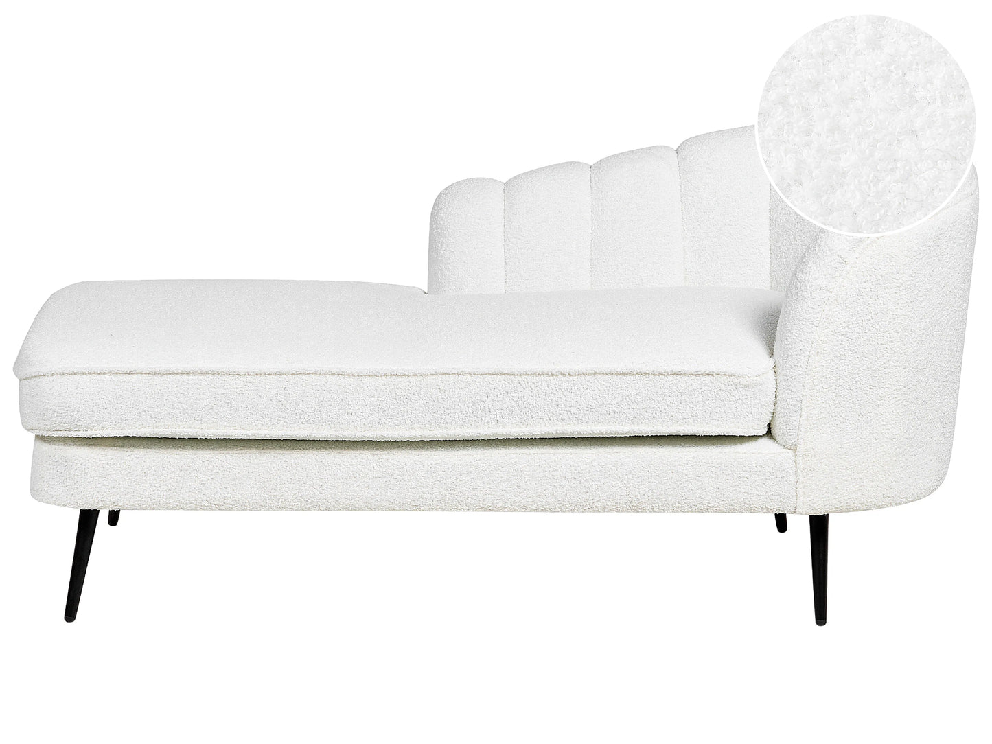  Right-Hand Chaise Lounge ALLIER Boucle Off-White