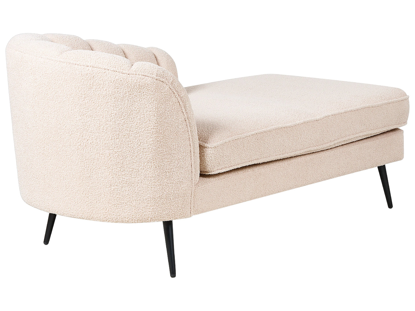  Left-Hand Chaise Lounge ALLIER Boucle Light Beige