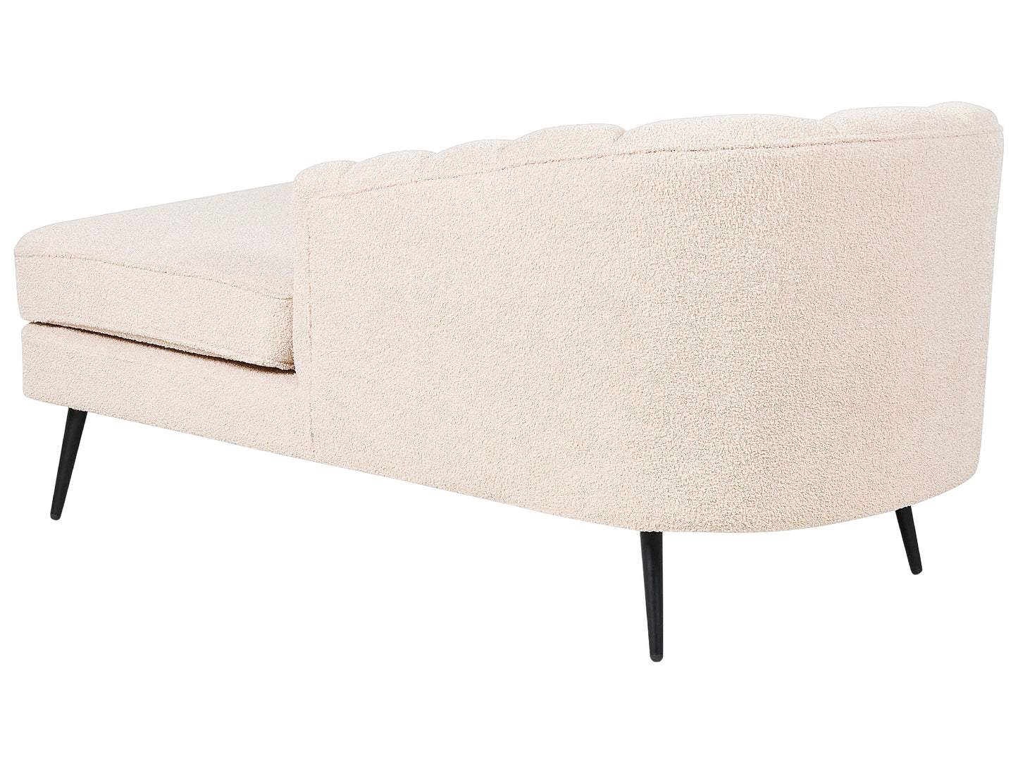  Left-Hand Chaise Lounge ALLIER Boucle Light Beige