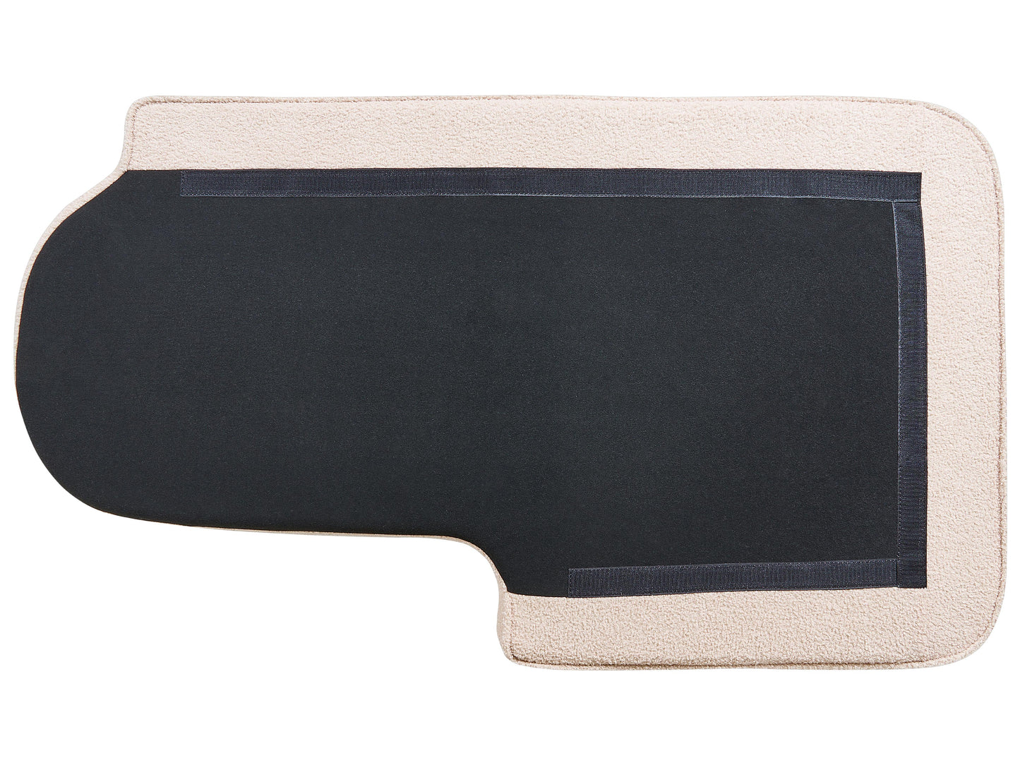  Left-Hand Chaise Lounge ALLIER Boucle Light Beige