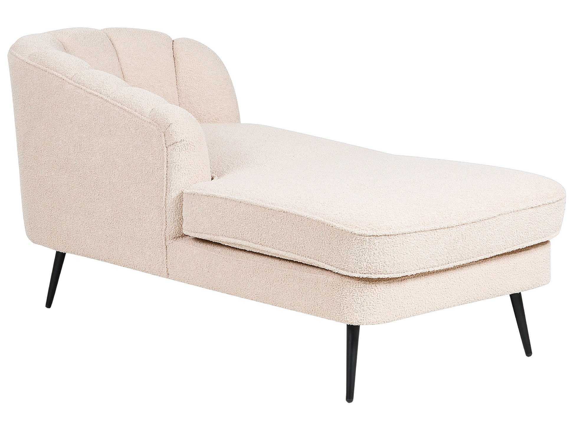  Right-Hand Chaise Lounge ALLIER Boucle Light Beige
