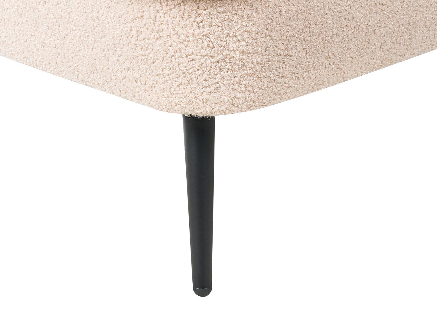  Right-Hand Chaise Lounge ALLIER Boucle Light Beige