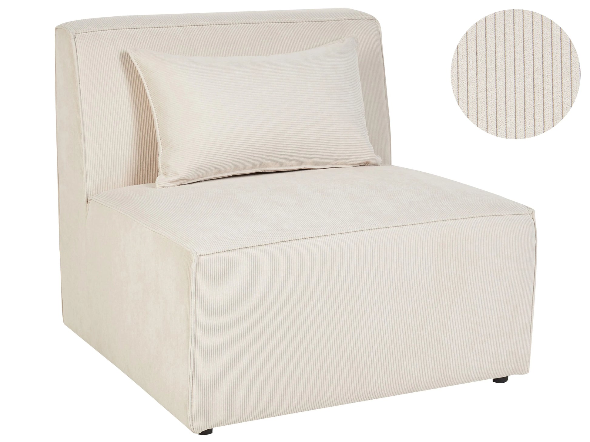  1-Seat Section LEMVIG Corduroy Light Beige