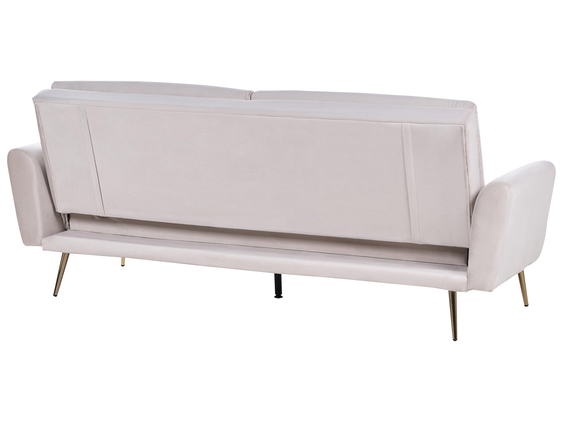  Sofa Bed 3 Seater VETTRE Velvet Light Beige