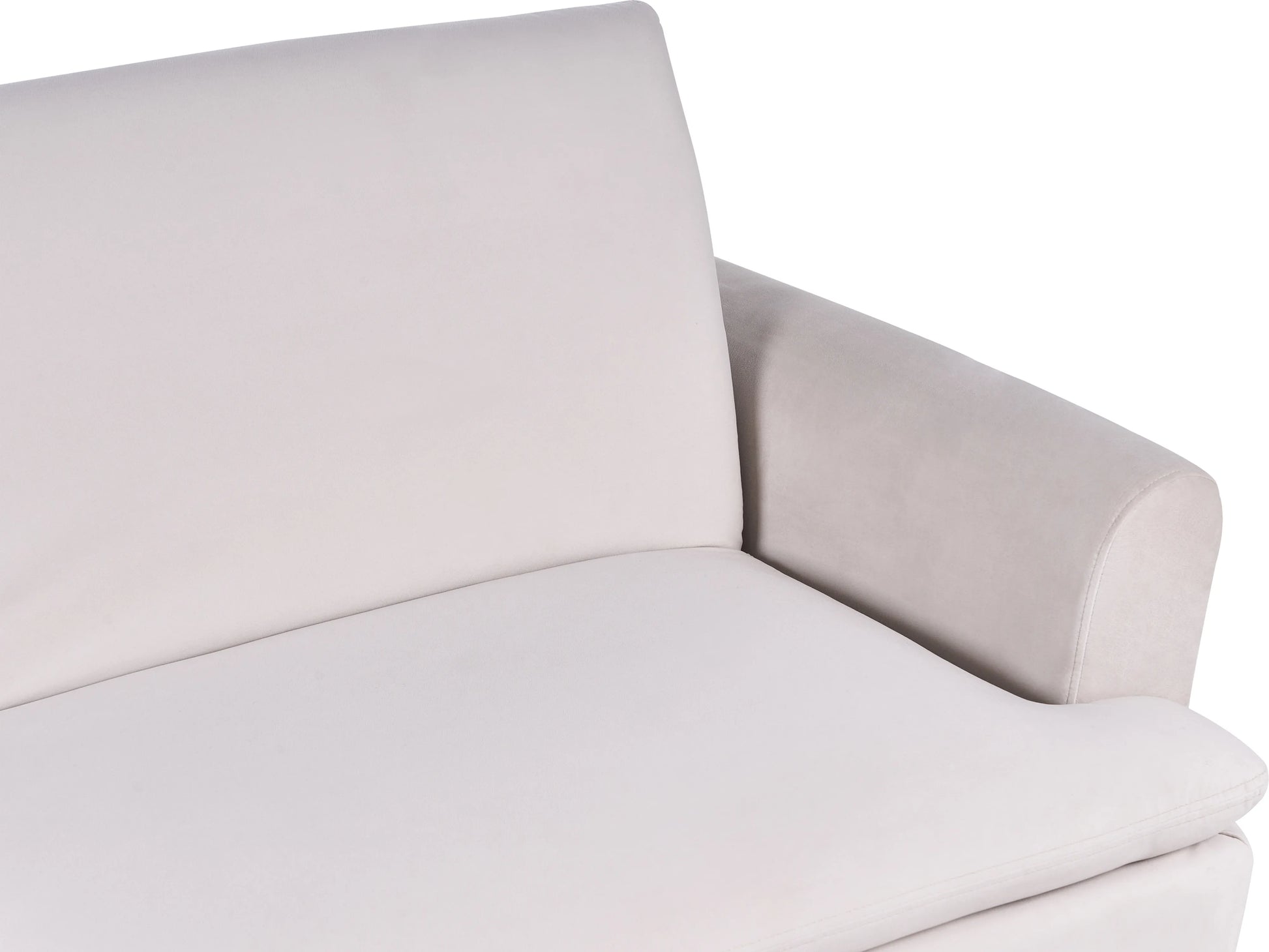  Sofa Bed 3 Seater VETTRE Velvet Light Beige