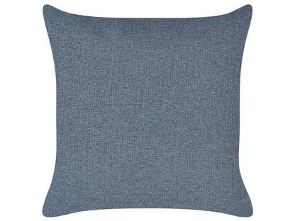  Right-Hand Chaise Lounge MERI Faux Linen Dark Blue With Storage