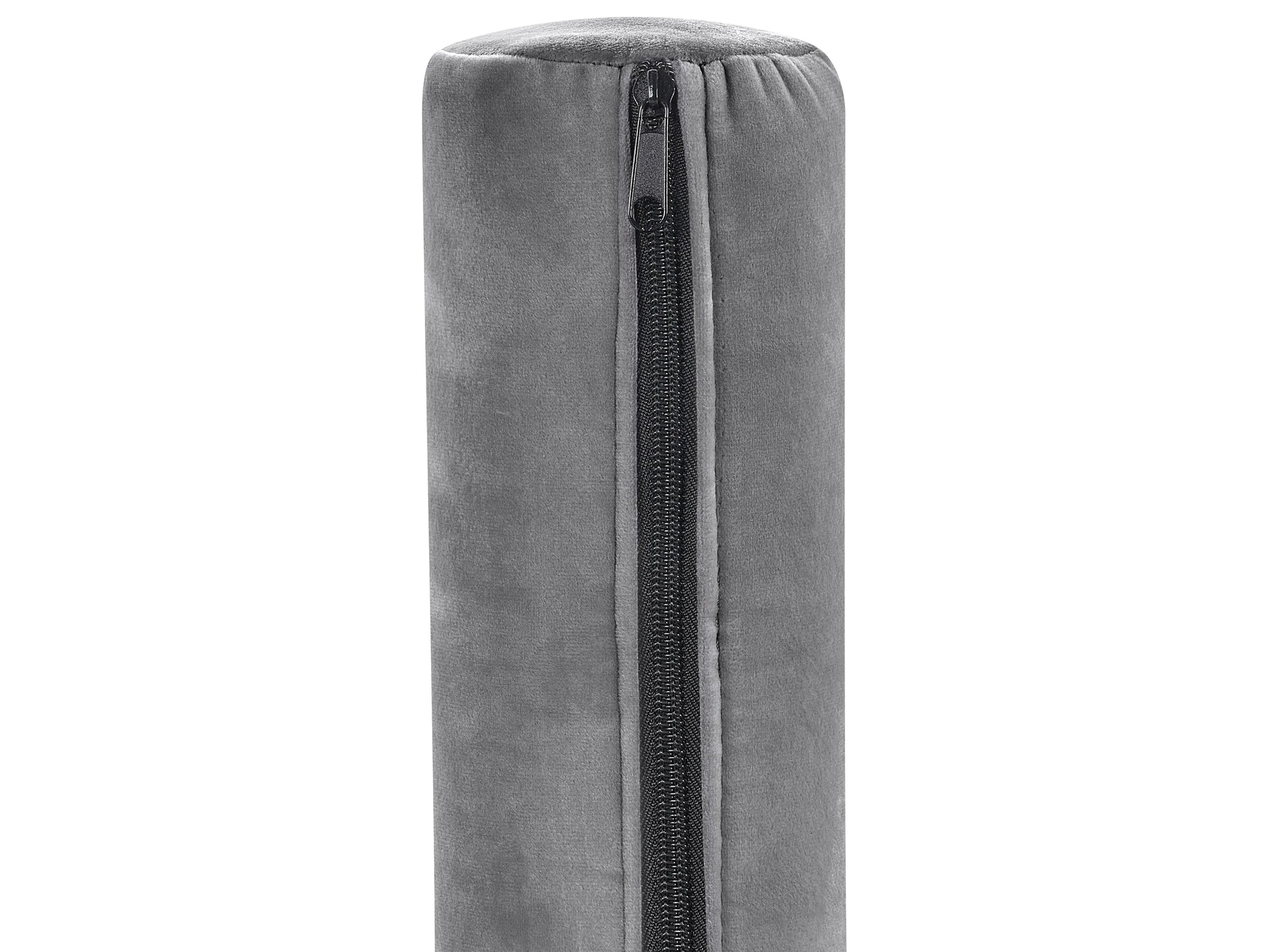  Right-Hand Chaise Lounge PESSAC Velvet Light Grey With Storage