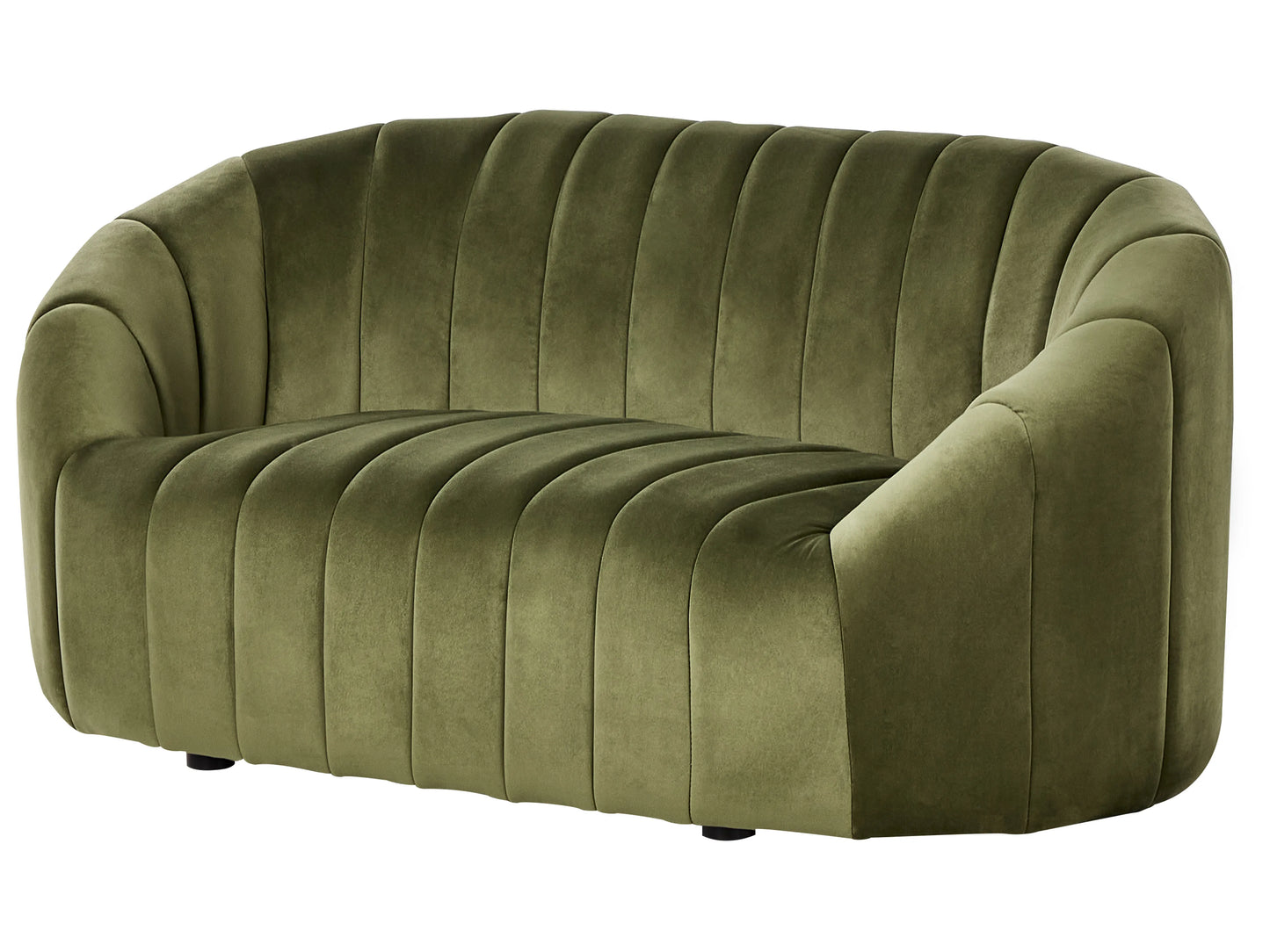  Sofa 2 Seater MALUNG Velvet Dark Green