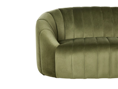  Sofa 2 Seater MALUNG Velvet Dark Green