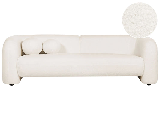  Sofa 3 Seater LEIREN Boucle White