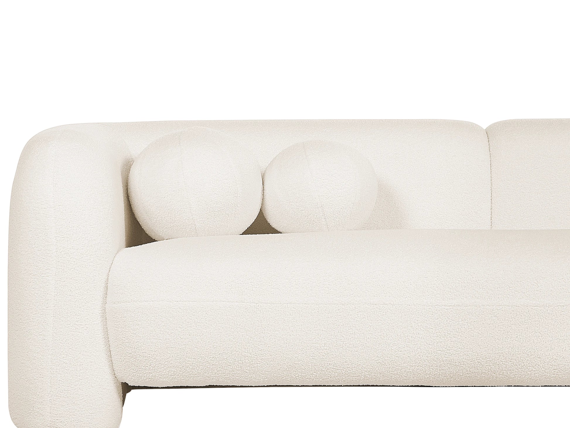  Sofa 3 Seater LEIREN Boucle White