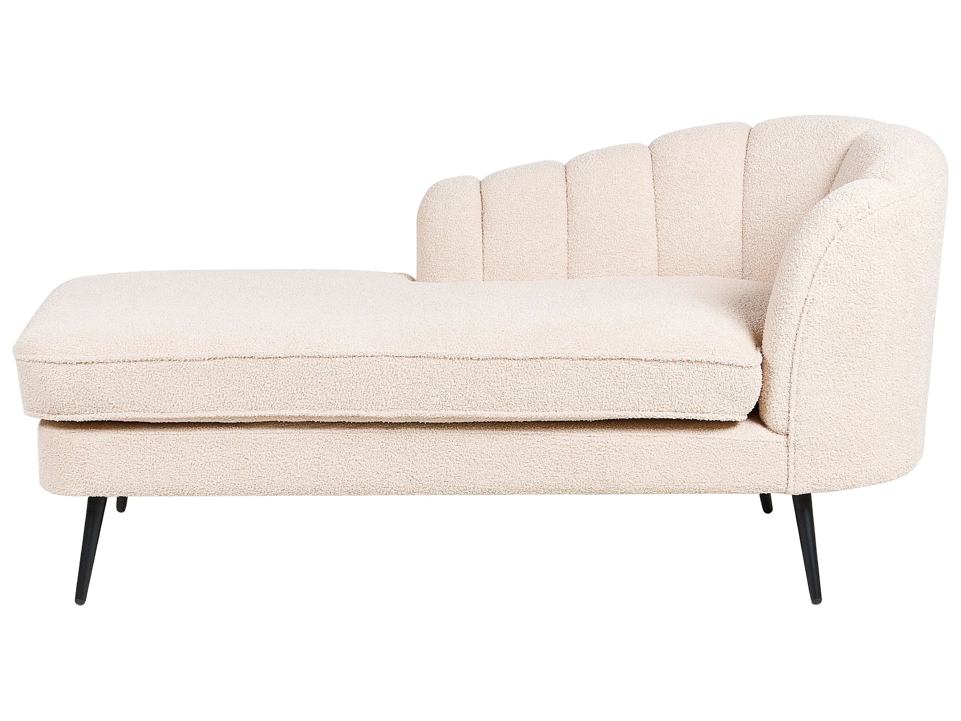  Right-Hand Chaise Lounge ALLIER Boucle Light Beige