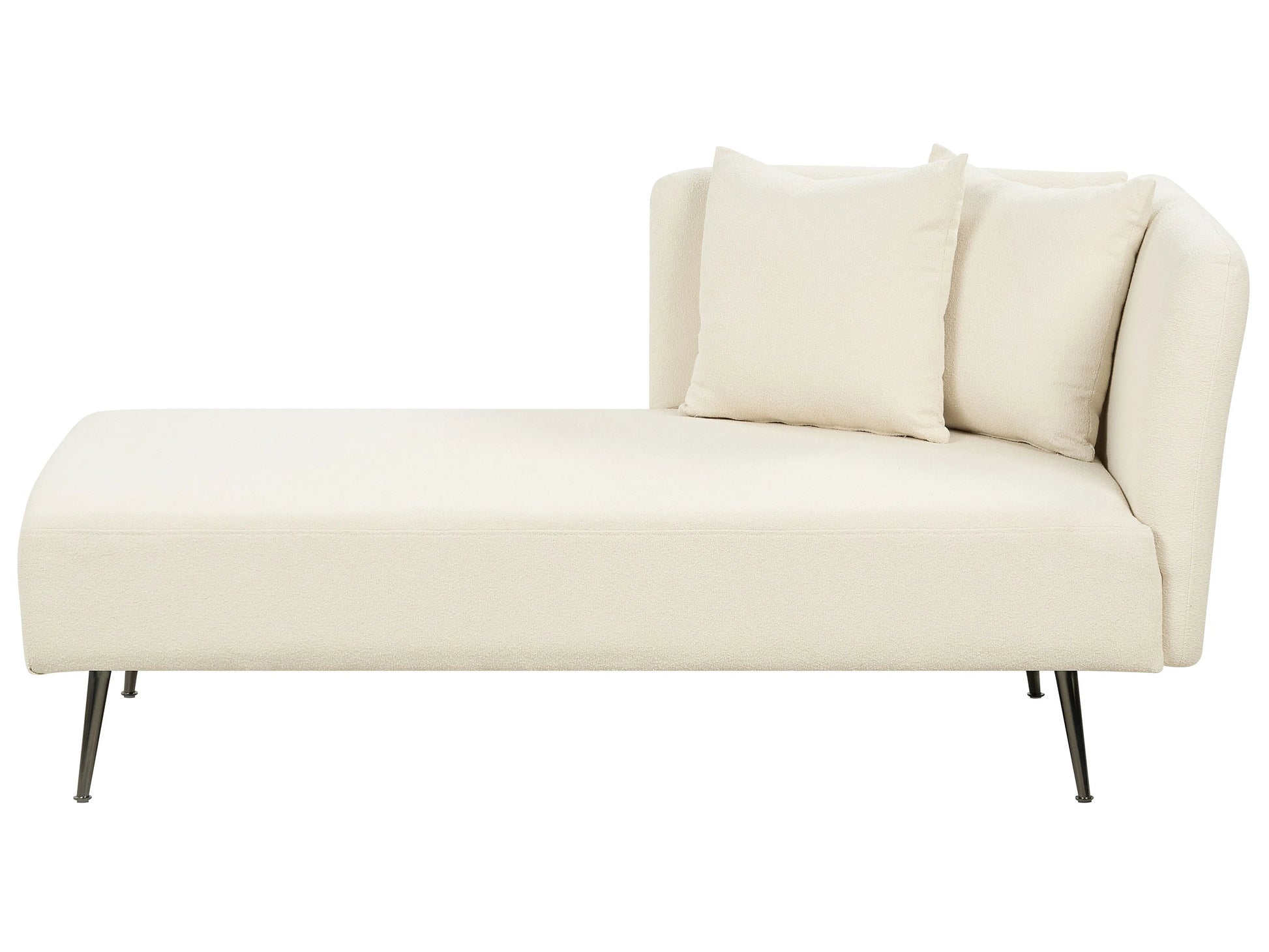  Right-Hand Chaise Lounge RIOM Boucle Off-White