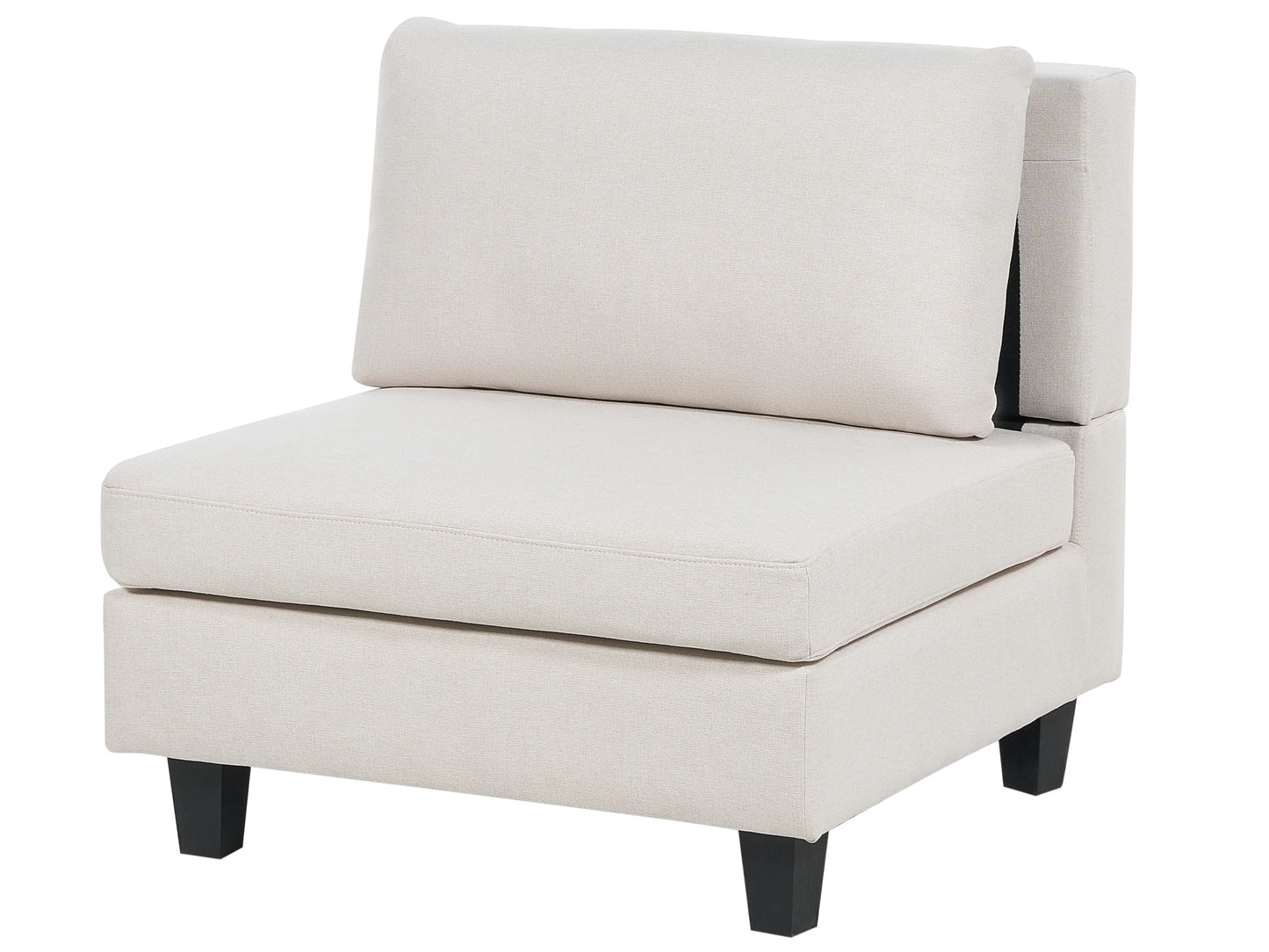  Modular Sofa 3 Seater UNSTAD Fabric Light Beige