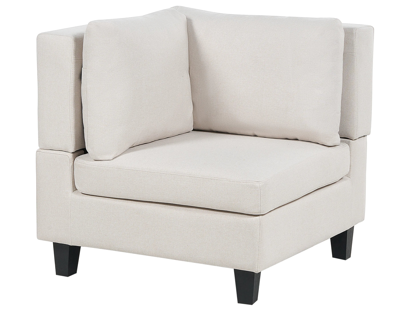  Modular Sofa 3 Seater UNSTAD Fabric Light Beige