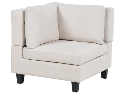  Modular Sofa 3 Seater UNSTAD Fabric Light Beige With Ottoman