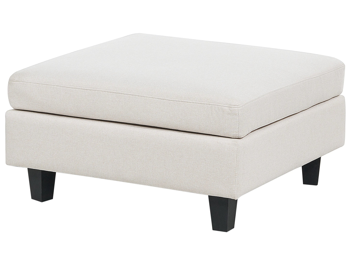  Modular Sofa 3 Seater UNSTAD Fabric Light Beige With Ottoman