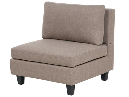  Modular Sofa 3 Seater UNSTAD Fabric Brown With Ottoman