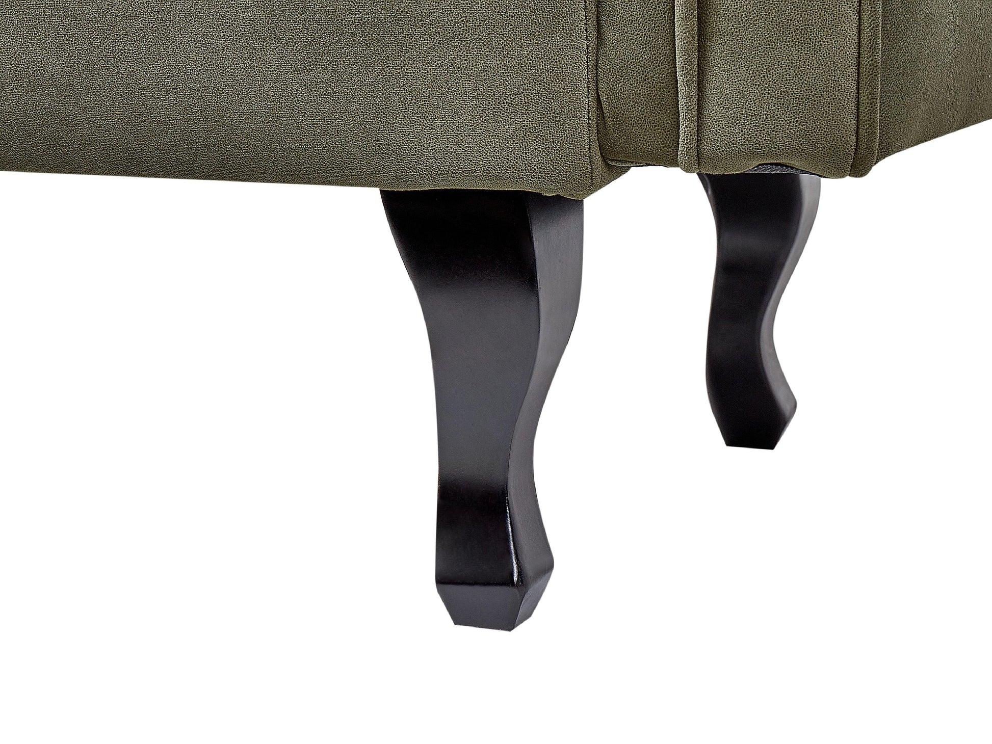  Left-Hand Chaise Lounge LATTES II Velvet Olive Green