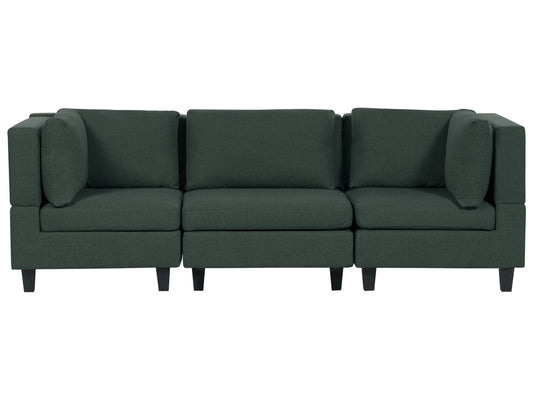  Modular Sofa 3 Seater UNSTAD Fabric Dark Green