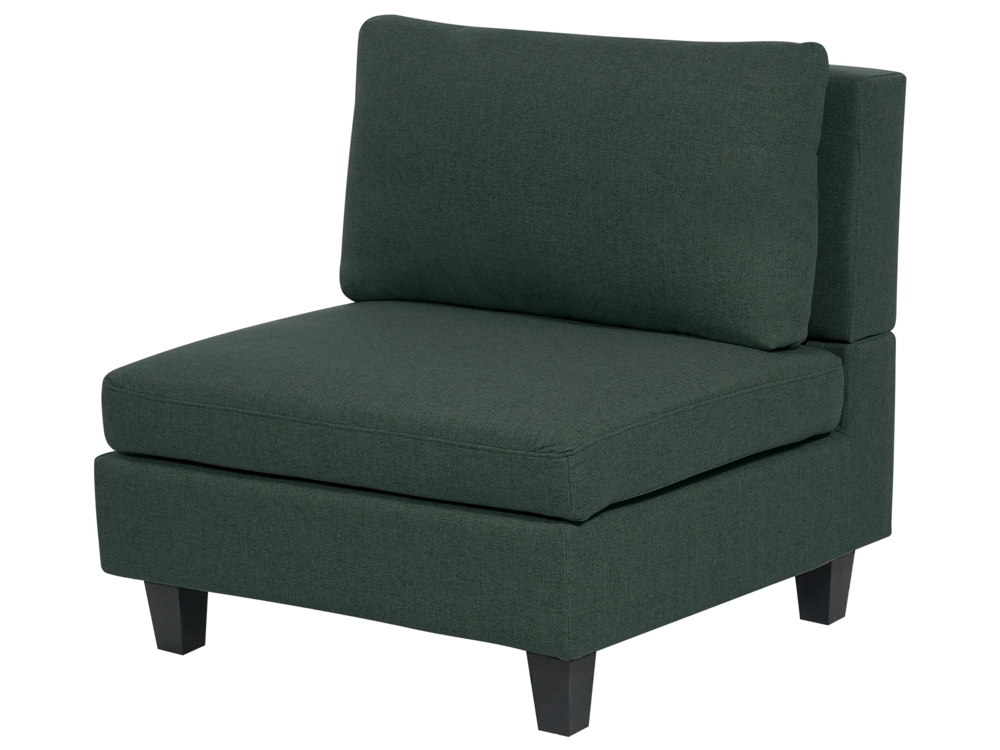  Modular U-Shape Sofa 5 Seater UNSTAD Fabric Dark Green
