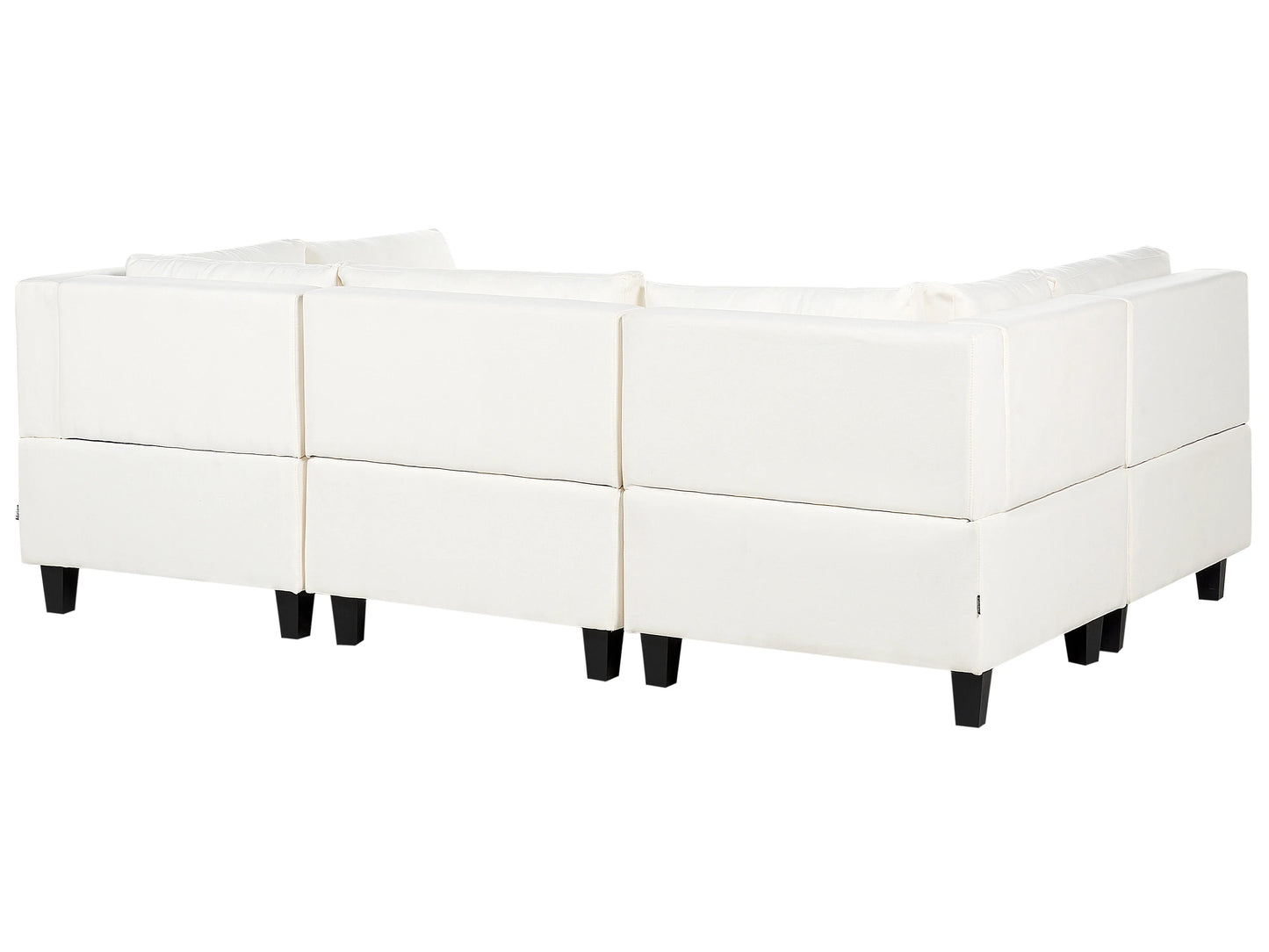  Modular U-Shape Sofa 5 Seater UNSTAD Fabric Off-White
