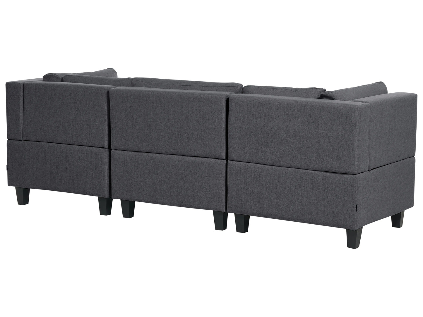  Modular Sofa 3 Seater UNSTAD Fabric Dark Grey