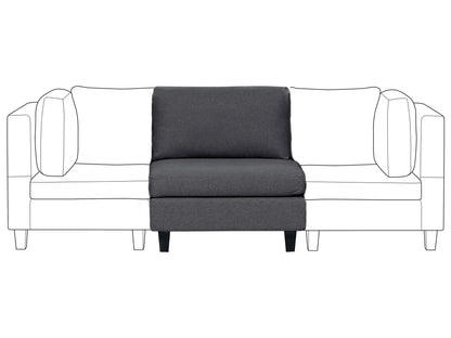  1-Seat Section UNSTAD Fabric Dark Grey