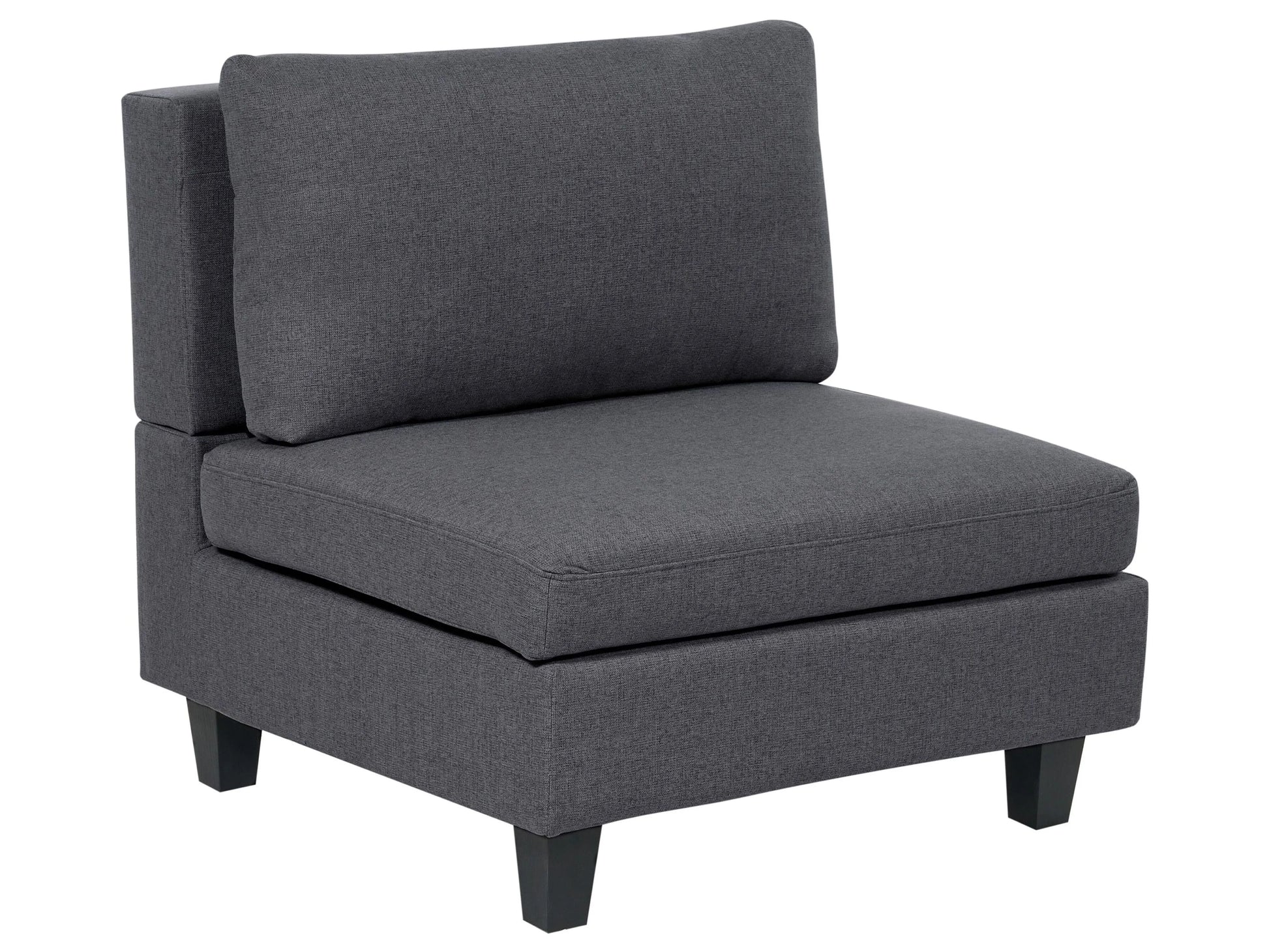 1-Seat Section UNSTAD Fabric Dark Grey