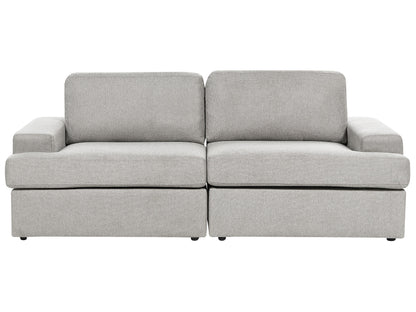  Living Room Set 4 Seater ALLA Fabric Light Grey